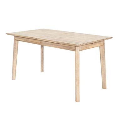 Gia Small Extension Dining Table with Butterfly System In Light Driftwood