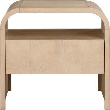 Giada Solid Wood and Veneer Nightstand In Natural