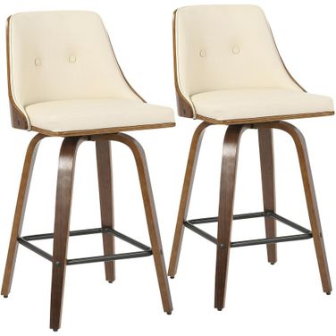 Gianna Counter Stool Set of 2 In Cream