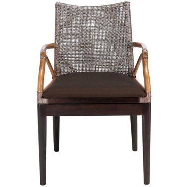 Gianni Arm Chair in Dark Brown