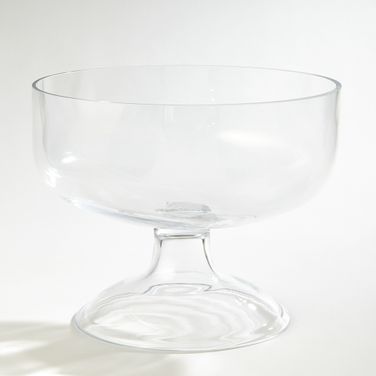 Giant Glass Compote In Clear