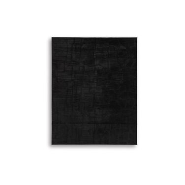 Gibbswell Washable Large Rug In Black