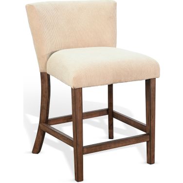 Gibson Upholstered Counter Stool Set of 2 In Buckskin