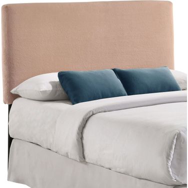Gigi Rectangular Upholstered Headboard In Blush