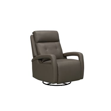Gilbert Power Swivel Glider Recliner with Power Head Rest and Power Lumbar In Lynn Smokey Gray