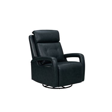 Gilbert Power Swivel Glider Recliner with Power Head Rest and Power Lumbar In Traci Midnight Blue