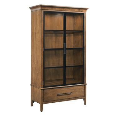 Abode Gillian Display Cabinet In Warm Brunette