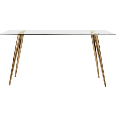 Gilman Rectangle Glass Top Dining Table