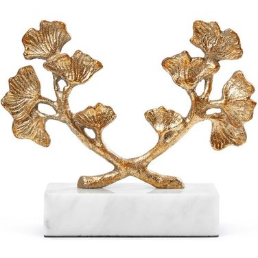 Ginko Statue In Gold Leaf