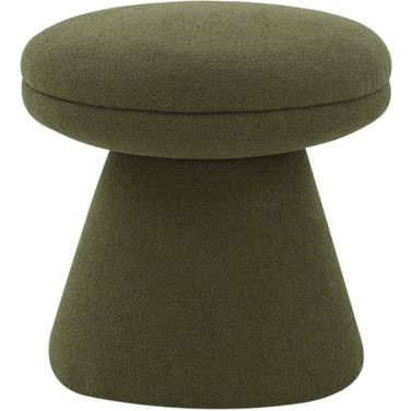 Gisella Boucle Ottoman In Olive
