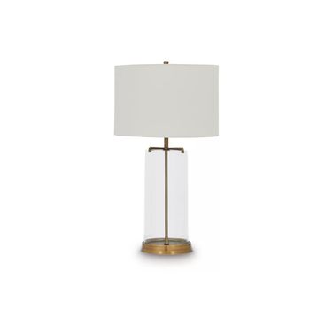 Gizeh Glass Table Lamp In Clear and Gold