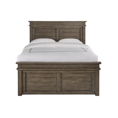 Glacier Point Grey Stone Queen Captains Storage Bed