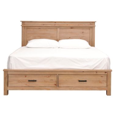 Glacier Point King Storage Bed In Golden Java