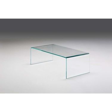 Glacier Super Clear Glass Rectangular Coffee Table