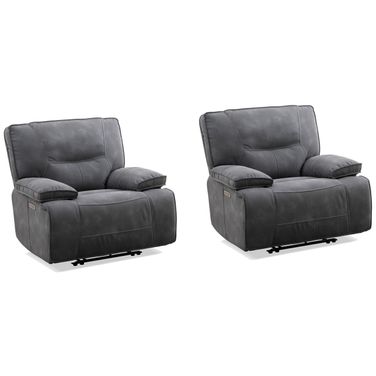 Gladiator Zero Gravity Power Recliner Set of 2 In Cobalt