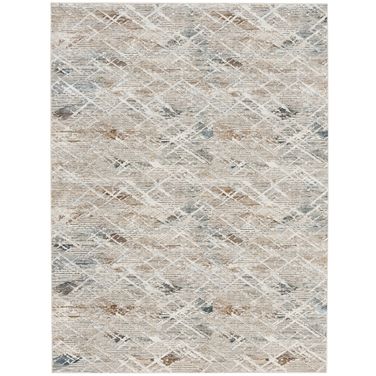 Glam 9' x 12' Modern Indoor Rug In Grey Multi
