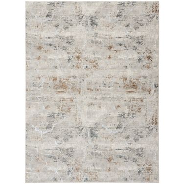 Glam 9' x 12' Modern Indoor Rug In Grey Multi