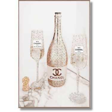 Glamalicious Elegant Designer-Inspired Glitter Art Wall Art In Multi