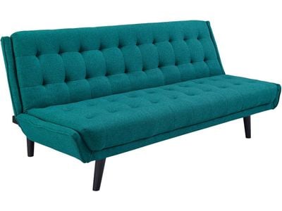 Milton Greens Stars 8355-DG Ophelia dark gray fabric click clack folding  futon sofa bed lounge