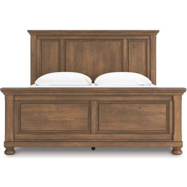 Glarrison King Panel Bed In Medium Brown