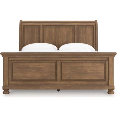 Glarrison King Sleigh Bed In Medium Brown