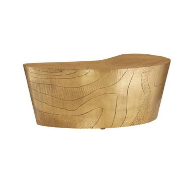 Glasgow Coffee Table In Antique Brass