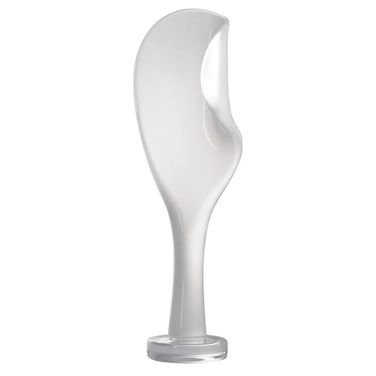 Glass Him Sculpture In White