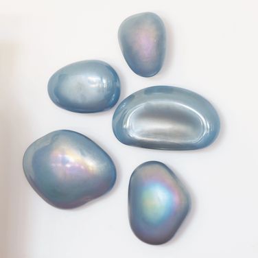 Glass Wall Gems Set of 5 In Lapis