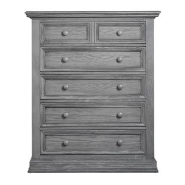 Glenbrook 5 Drawer Chest In Graphite Gray