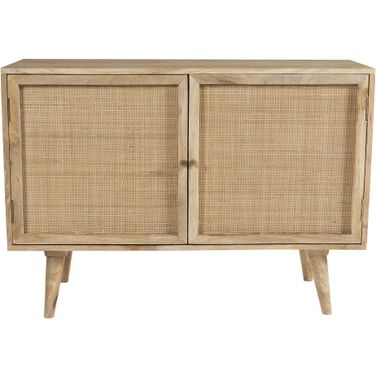 Glenda Two-Door Solid Wood Sideboard In Natural