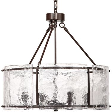 Glenn Bronze Large Round Chandelier