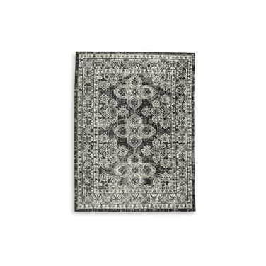 Glennisman Large Rug In Black/Gray/Ivory