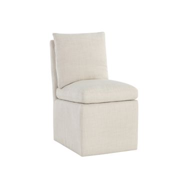 Glenrose Wheeled Dining Chair In Effie Linen