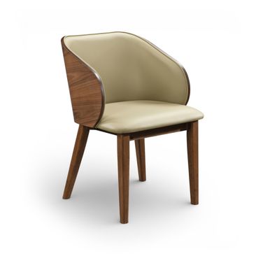 Glenwood Vegan Leather Upholstered Dining Chair Set of 2 In Khaki