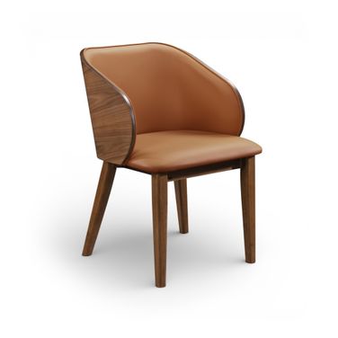 Glenwood Vegan Leather Upholstered Dining Chair Set of 2 In Tan