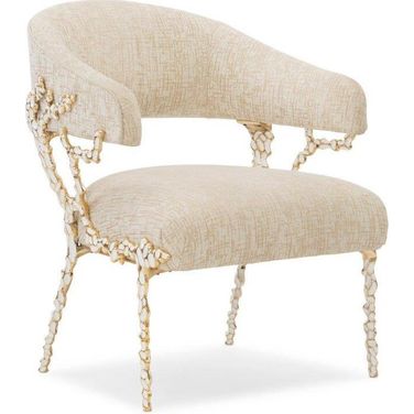 Glimmer Of Hope Accent Chair In Gold