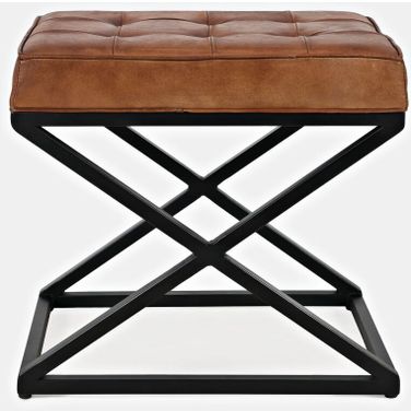 Global Archive Ottoman Stool In Saddle