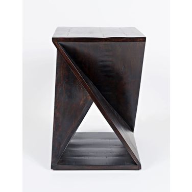 Global Archive Angled Jasper Table In Espresso