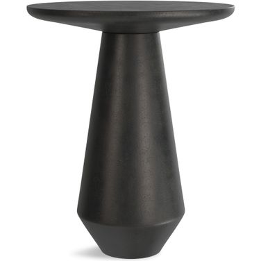 Gloria Cast Aluminum Side Table In Graphite