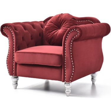 Glory Furniture Hollywood Burgundy Chair
