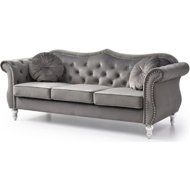 Glory Furniture Hollywood Dark Gray Sofa