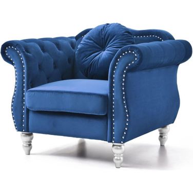 Glory Furniture Hollywood Navy Blue Chair