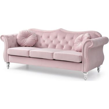 Glory Furniture Hollywood Pink Sofa