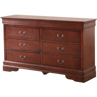 Glory Furniture LouisPhillipe Dresser, Cherry