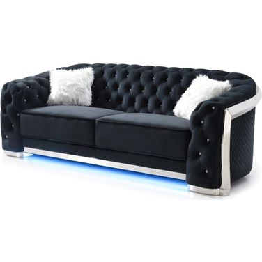 Glory Furniture Sapphire Black Sofa
