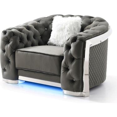 Glory Furniture Sapphire Gray Chair
