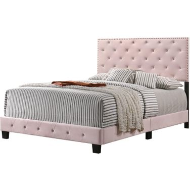Glory Furniture Suffolk Full Bed, Pink