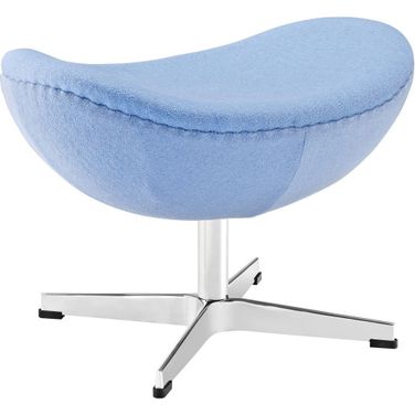 Glove Wool Ottoman In Baby Blue