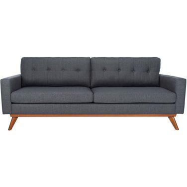 Gneiss Modern Linen Sofa In Grey and Slate