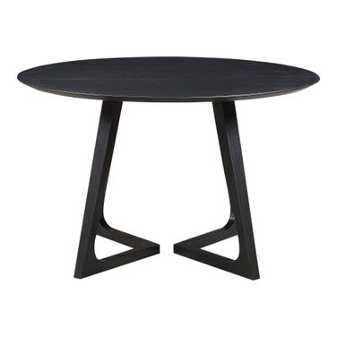 Godenza Black Ash Round Dining Table